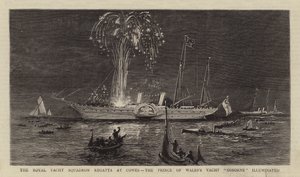 The Royal Yacht Squadron Regatta at Cowes, the Prince of Wales