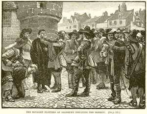 The Royalist Plotters at Salisbury insulting the Sheriff by English School