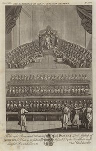 The Sanhedrin or Great Council of the Jews by English School