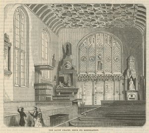 The Savoy Chapel Since Its Restoration by English School
