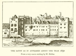 The Savoy as it appeared about the Year 1650 by English School