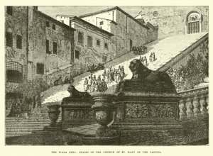 The Scala Coeli, Stairs of the Church of St. Mary of the Capitol by English School