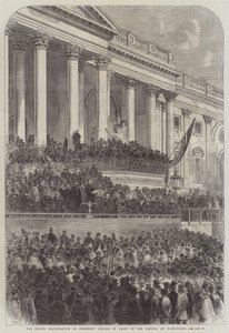The Second Inauguration of President Lincoln in front of the Capitol at Washington