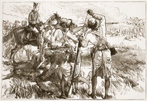 The Sepoys at Buxar, Illustration from Cassell