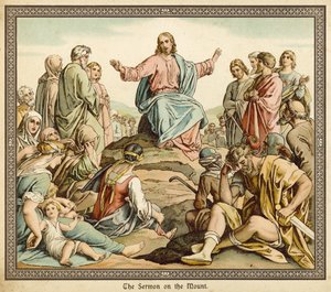 The Sermon on the Mount by English School