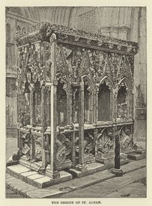 The Shrine of St Alban by English School