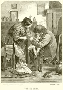 The Sick Child by English School