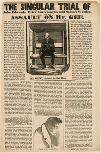 The Singular Trial for the Assault on Mr. Gee, 1834 by English School