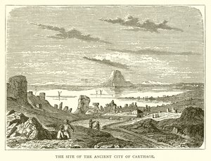 The Site of the Ancient City of Carthage by English School
