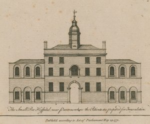 The Smallpox Hospital near Pancras Where the Patients are Prepared for Inoculation by English School