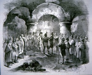 The Society of United Irishmen take the oath against English rule by English School