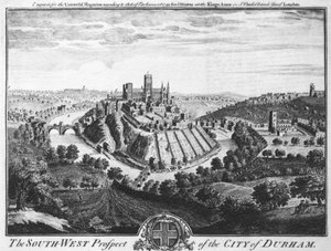 The South-West Prospect of the City of Durham, circa 1600 by English School