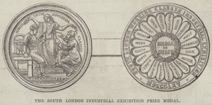 The South London Industrial Exhibition Prize Medal by English School