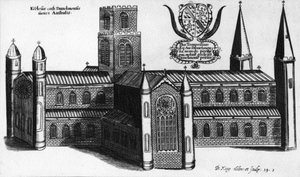 The Southern Exterior of Durham Cathedral, 1660 by English School
