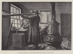 The Spanish-American War, the United States Signal Station at Sandy Hook by English School