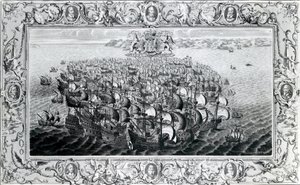 The Spanish Armada, published by John Pine by English School