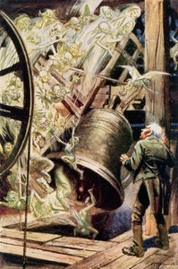 The Spirits of the Bells, illustration to The Chimes by Charles Dickens
