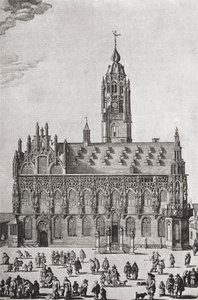 The Stadhuis, Middelburg, as it was in the 16th century by English School
