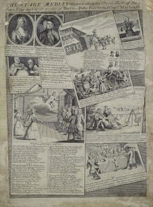 The Stage Medley Representing the Polite Taste of the Town & the Matchless Merits of Poet G., Polly Peachum and Captain Macheath, c.1728 by English School