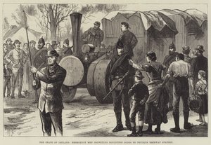 The State of Ireland, Emergency Men conveying Boycotted Goods to Thurles Railway Station by English School