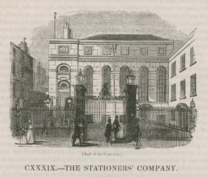 The Stationers Company: Hall of the Company by English School