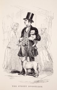 The Street Dog-Seller, illustration from London Labour and London Poor by Henry Mayhew, pub. 1862 by English School