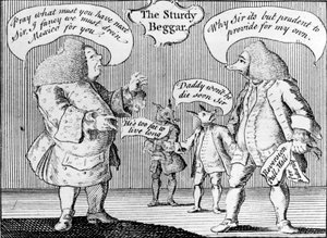 The Sturdy Beggar, 1758