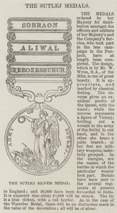 The Sutlej Medals by English School