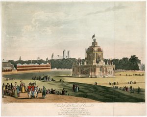 The Temple of Concord created for the Peace of 1814 by English School