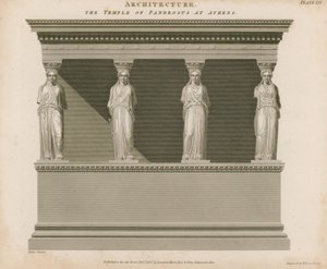 The Temple of Pandrosus at Athens by English School