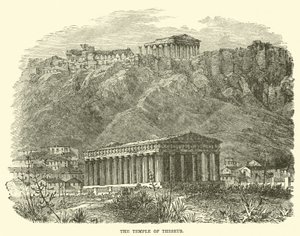 The Temple of Theseus by English School