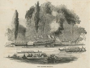 The Thames Regatta by English School