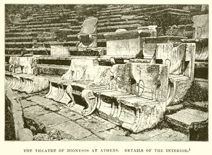 The Theatre of Dionysos at Athens (detail)