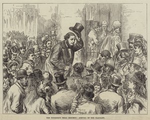 The Tichborne Trial resumed, Arrival of the Claimant by English School
