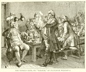 The Tobacco Club, or Tabagie, of Frederick William I by English School
