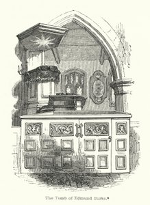 The Tomb of Edmund Burke by English School