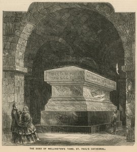 The Tomb of the Duke of Wellington by English School