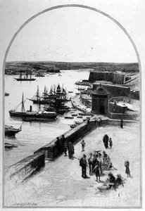 The Top of the Grand Harbour, Valetta, Malta, from 