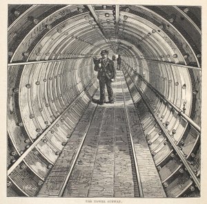 The Tower Subway, 1870 by English School