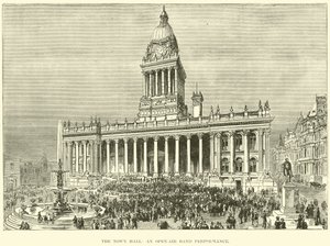 The Town Hall, an open-air band performance by English School