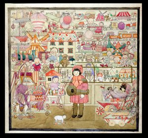 The Toyshop at Christmas, c.1910