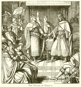 The Treaty of Verdun by English School