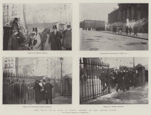 The Trial of M Zola in Paris, Scenes at the Assize Court by English School