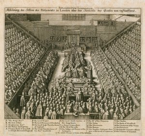 The Trial of the Earl of Strafford by English School