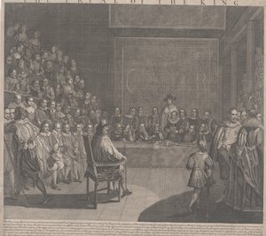 The Trial of King Charles I by English School