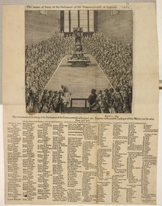 The True Manner of the Sitting of the Parliament of the Commonwealth of England, &c. Together with a Perfect Catalogue of Their Names and for What Places They Serve by English School
