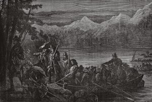 The Vaudois crossing Lake Leman by night
