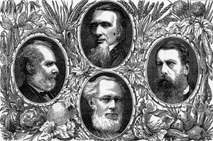 The Vegetarian System - Some leading members of the Vegetarian Society, published in The Graphic, 1874