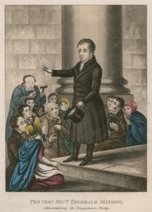 The Very Reverend Theobald Mathew Administering the Temperance Pledge by English School