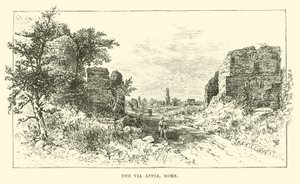The Via Appia, Rome by English School